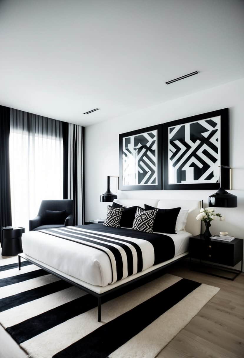 10 Decor Ideas for Black and White Bedroom