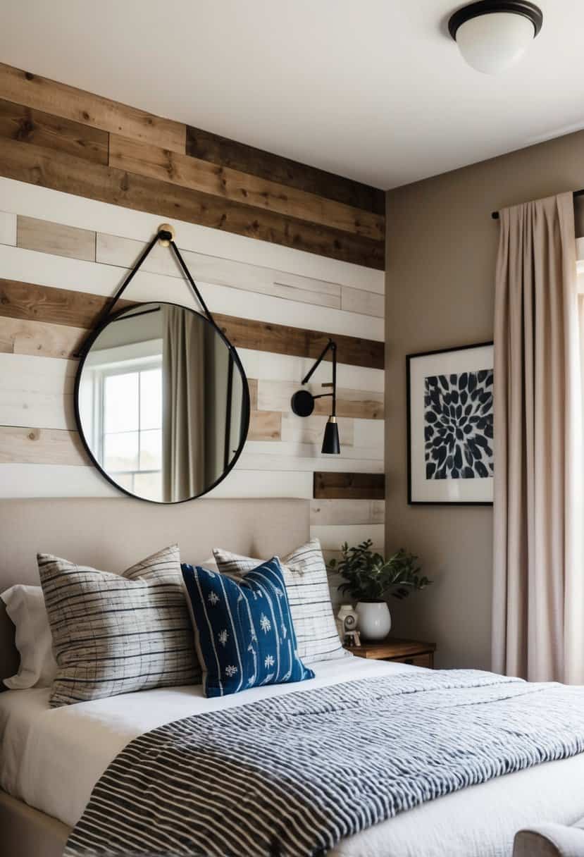 10 Modern Farmhouse Bedroom Accent Wall Ideas