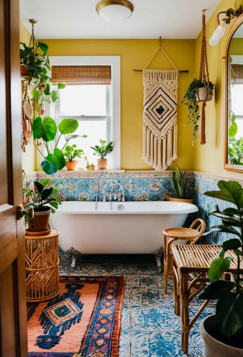 15 Bohemian Bathroom Decor Ideas