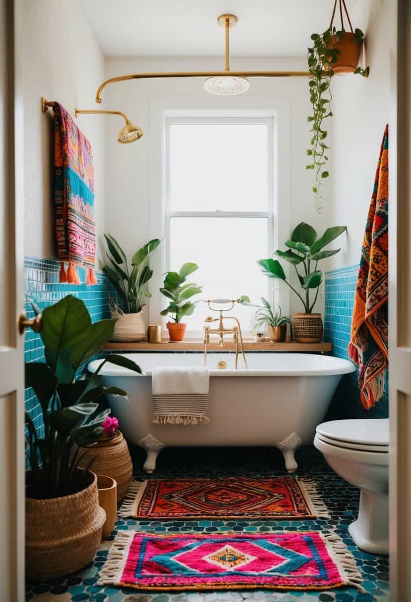 15 Bohemian Bathroom Decor Ideas - My Home My Globe - Bohemian Bathroom Decor Inspiration