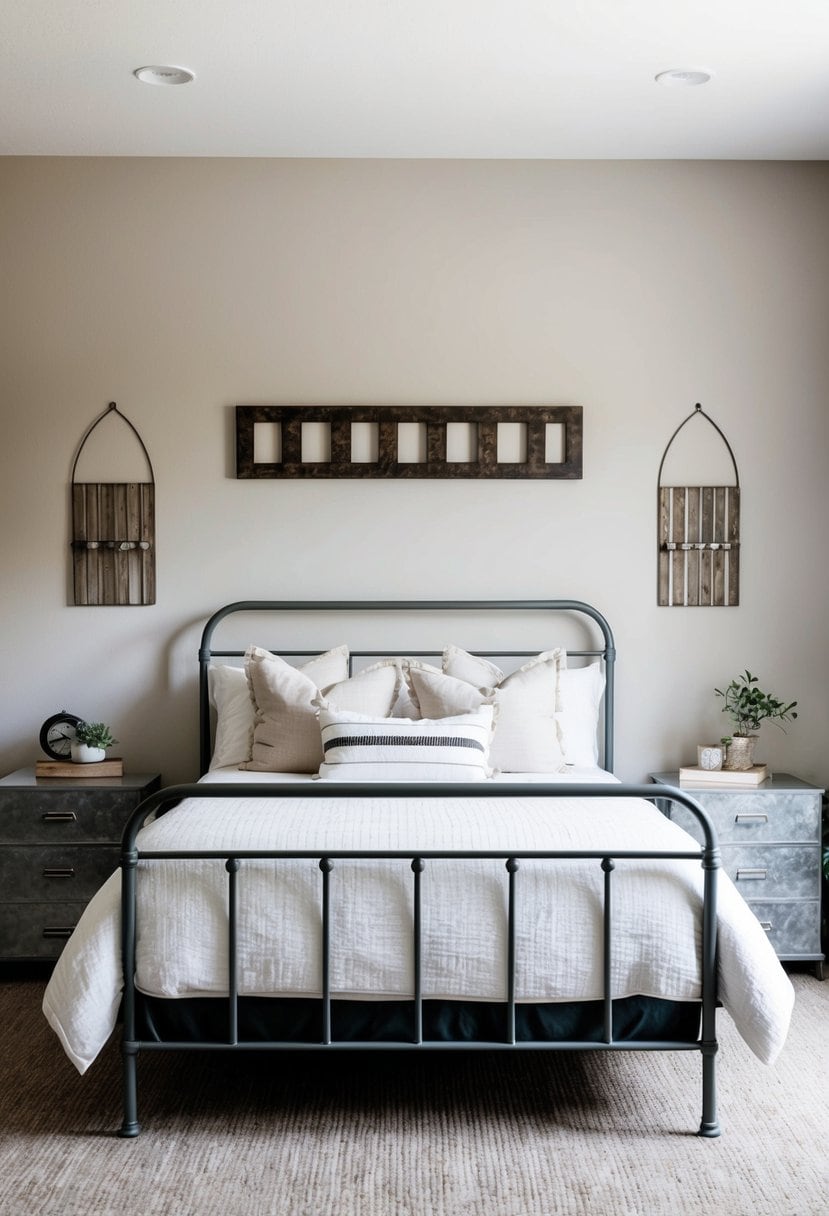 20 Modern Farmhouse Bedroom Decor Ideas - My Home My Globe