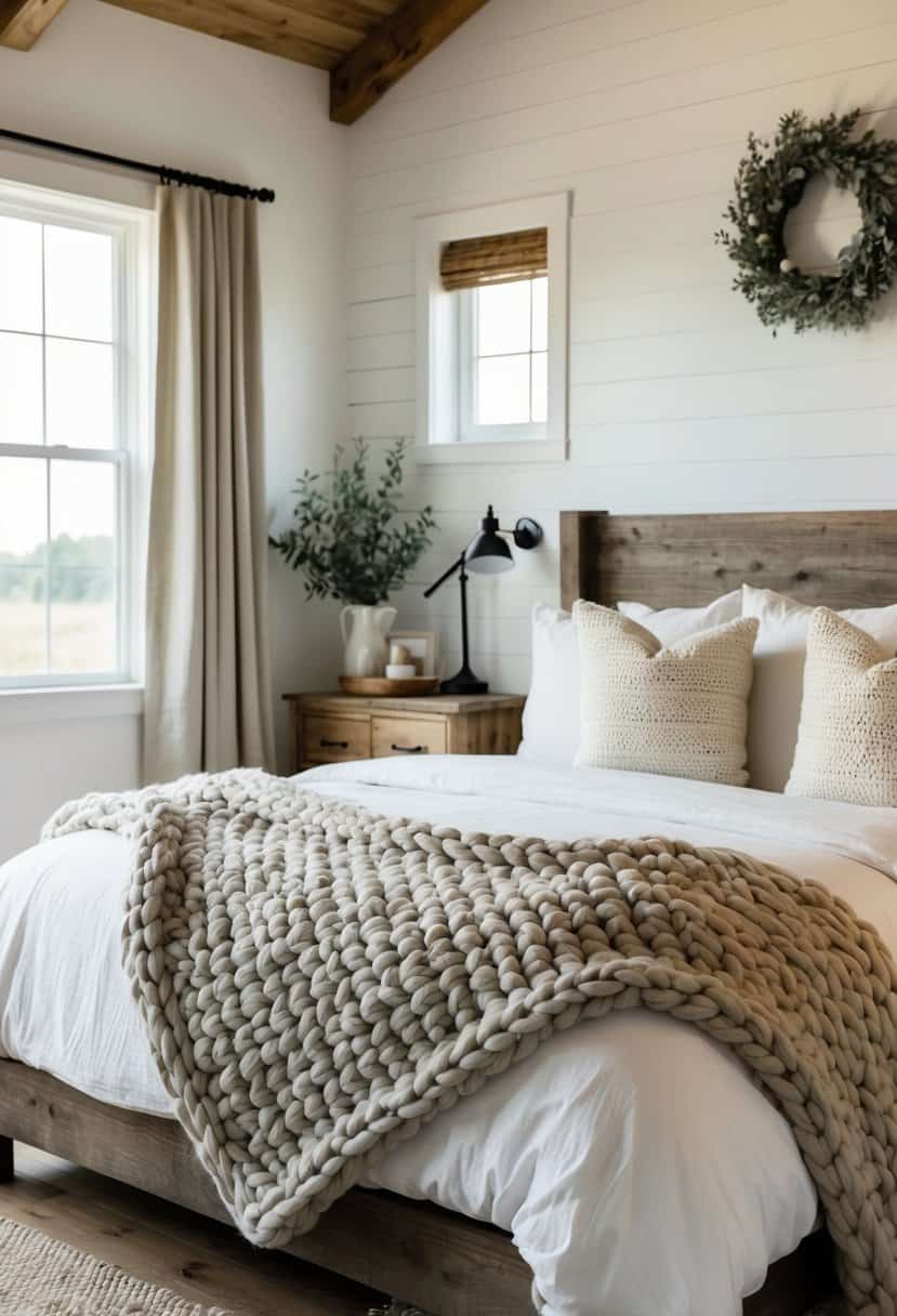 20 Modern Farmhouse Bedroom Decor Ideas - My Home My Globe