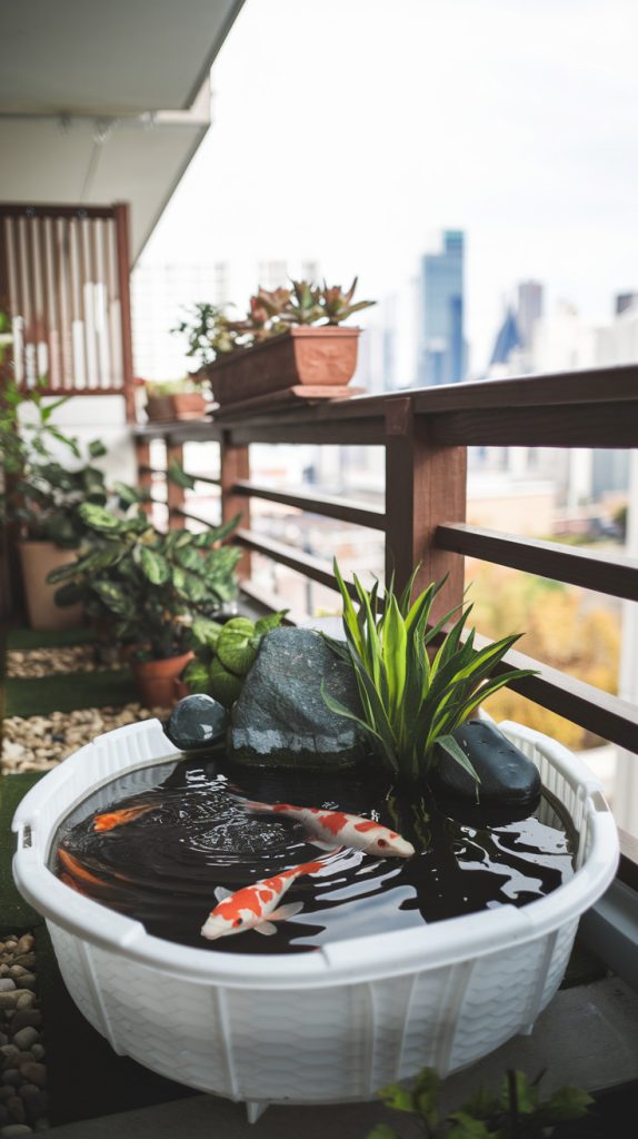 a-photo-of-a-small-portable-koi-pond-on-_cWefWSVGSC-d37q8V7gXXg_HECyLasySV-vyD6CaIqUGQ