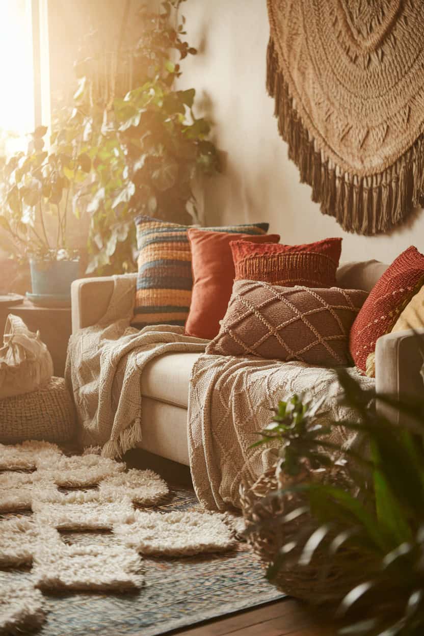 15 Boho Living Room Decor Ideas