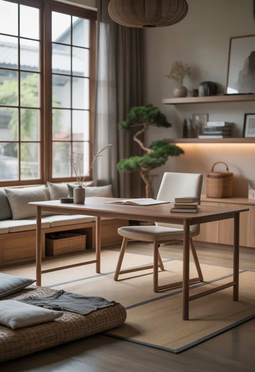 10 Japandi Home Office Decor Ideas for a Productive Workspace