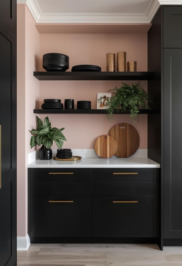 10 Brilliant Black and Pink Kitchen Decor Inspirations