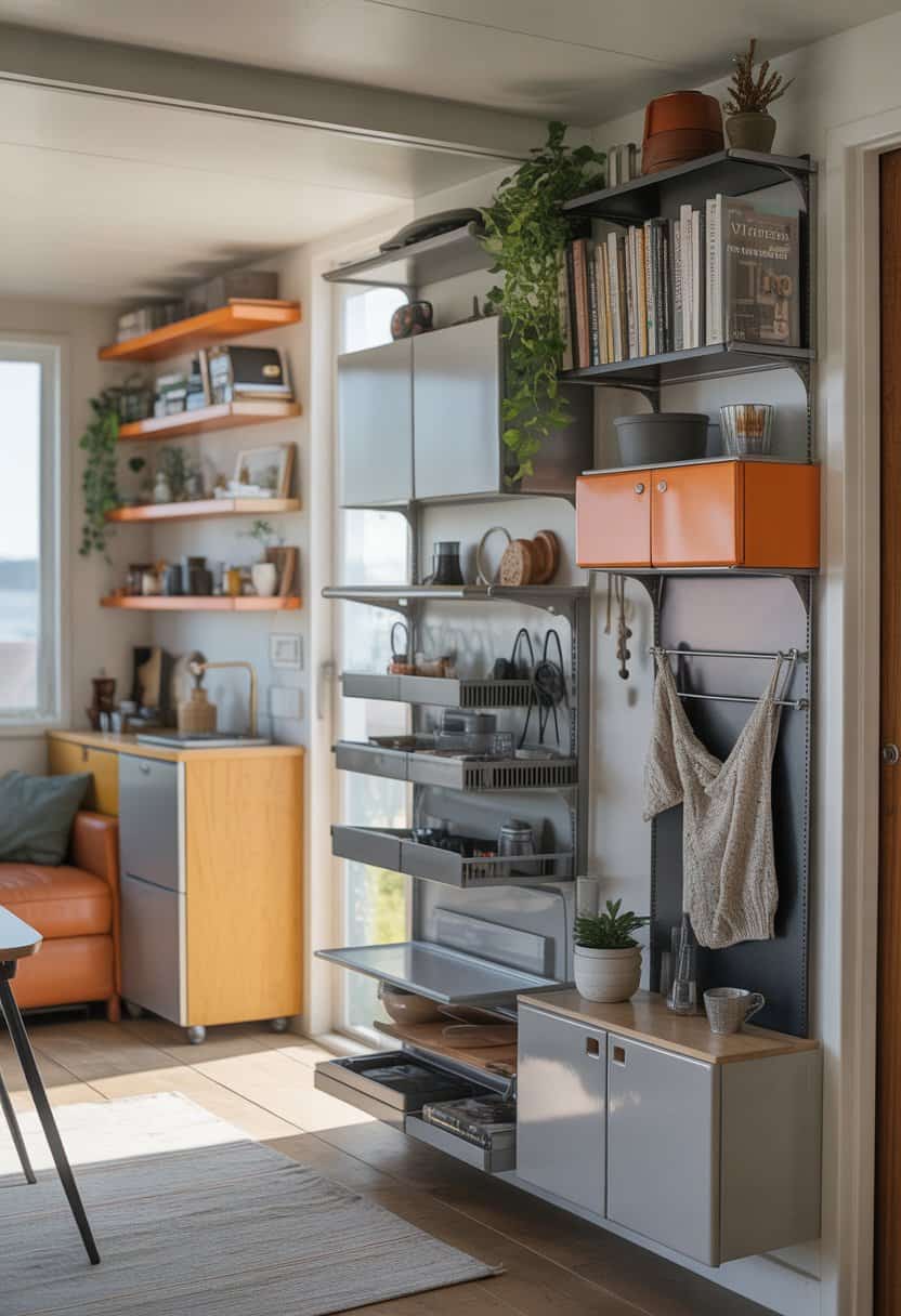 20 Tiny Home Wall Storage Ideas That Free Up Floor Space