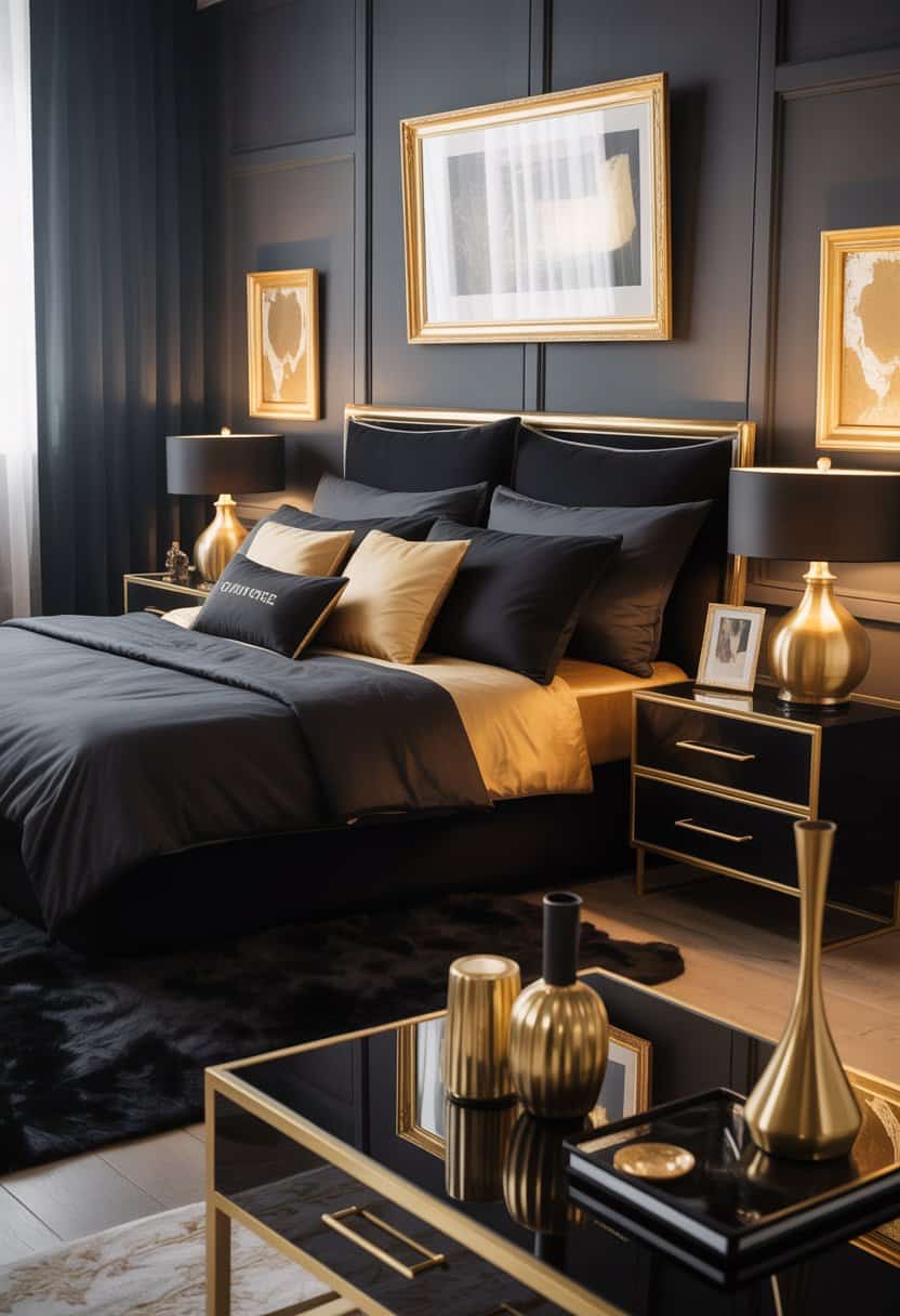 15 Black and Gold Bedroom Decor Ideas for a Luxurious Sanctuary