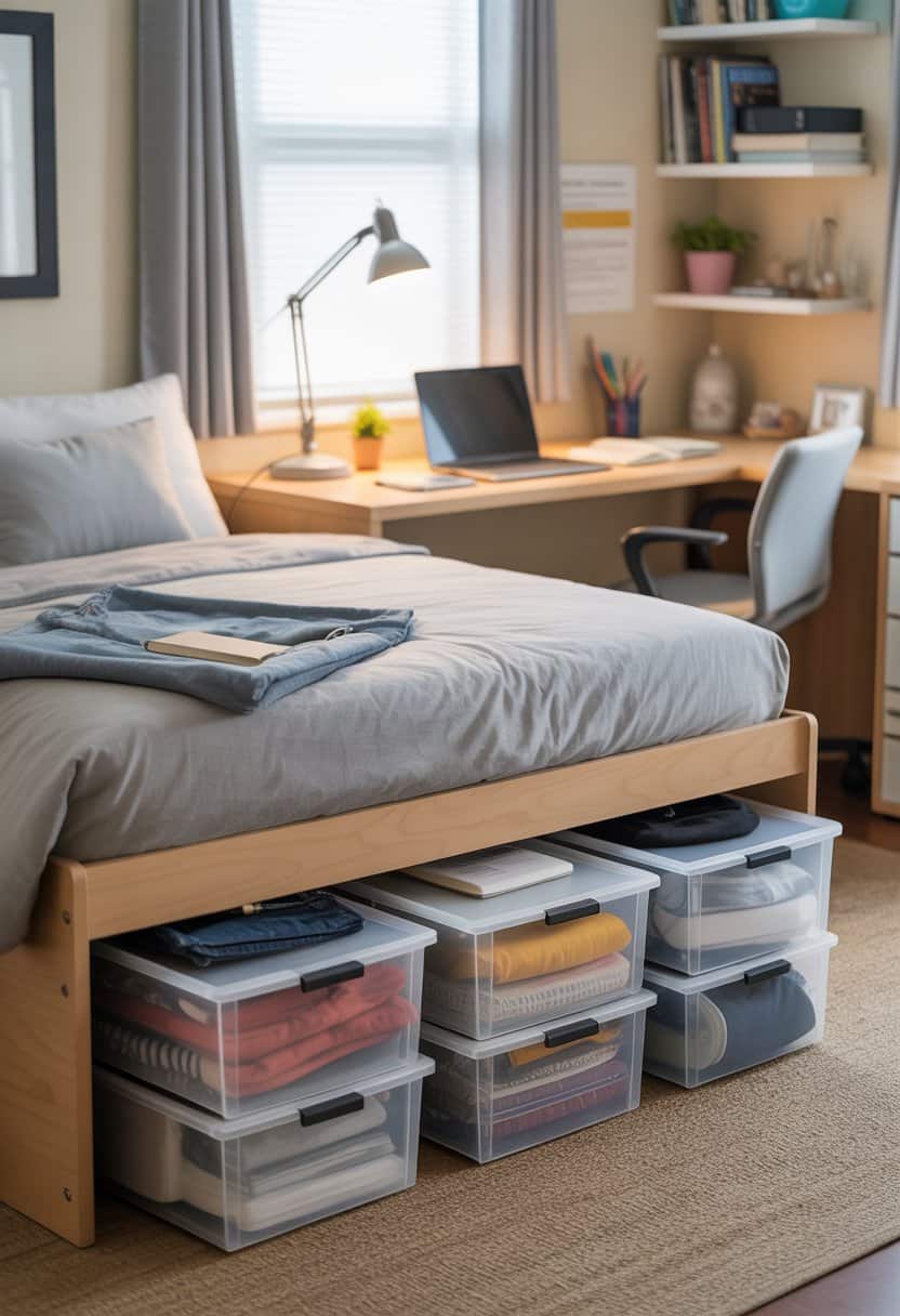 15 Small College Dorm Room Ideas to Mazimise Space