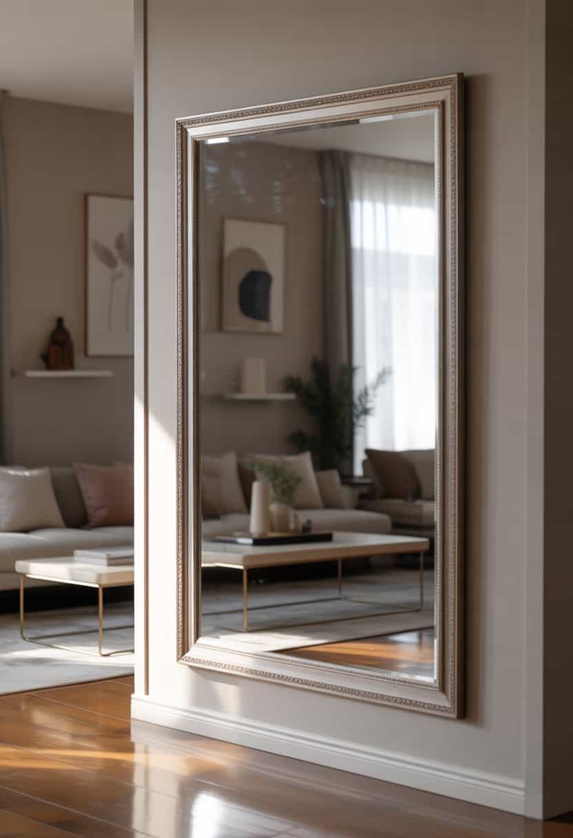 10 Modern Mirror Wall Ideas to Elevate Living Rooms
