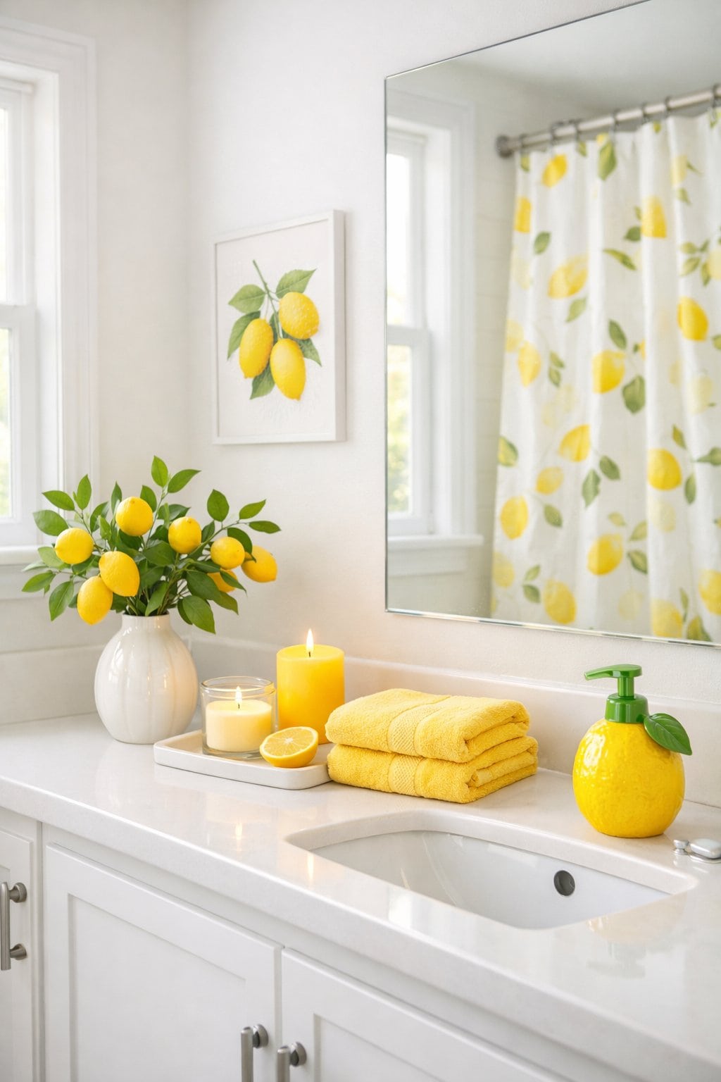 20 Lemon Bathroom Decor Ideas to Brighten Your Space