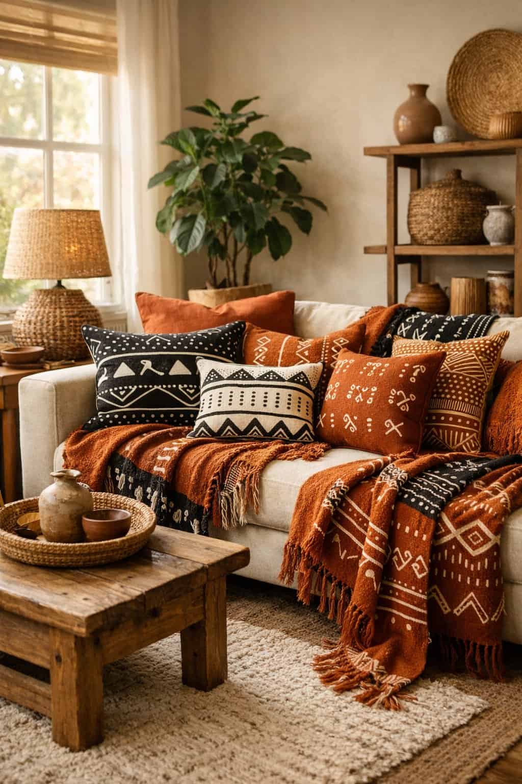 20 Afro Boho Living Rooms Full of Cultural Style