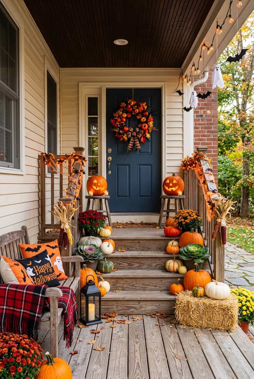 20 Front Porch Halloween Decor Ideas for A Spooky Entry