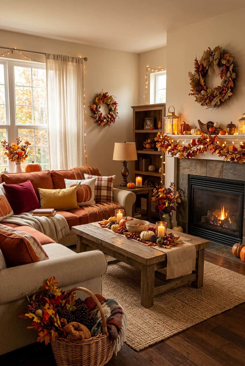 20 Thanksgiving Living Room Decor Ideas