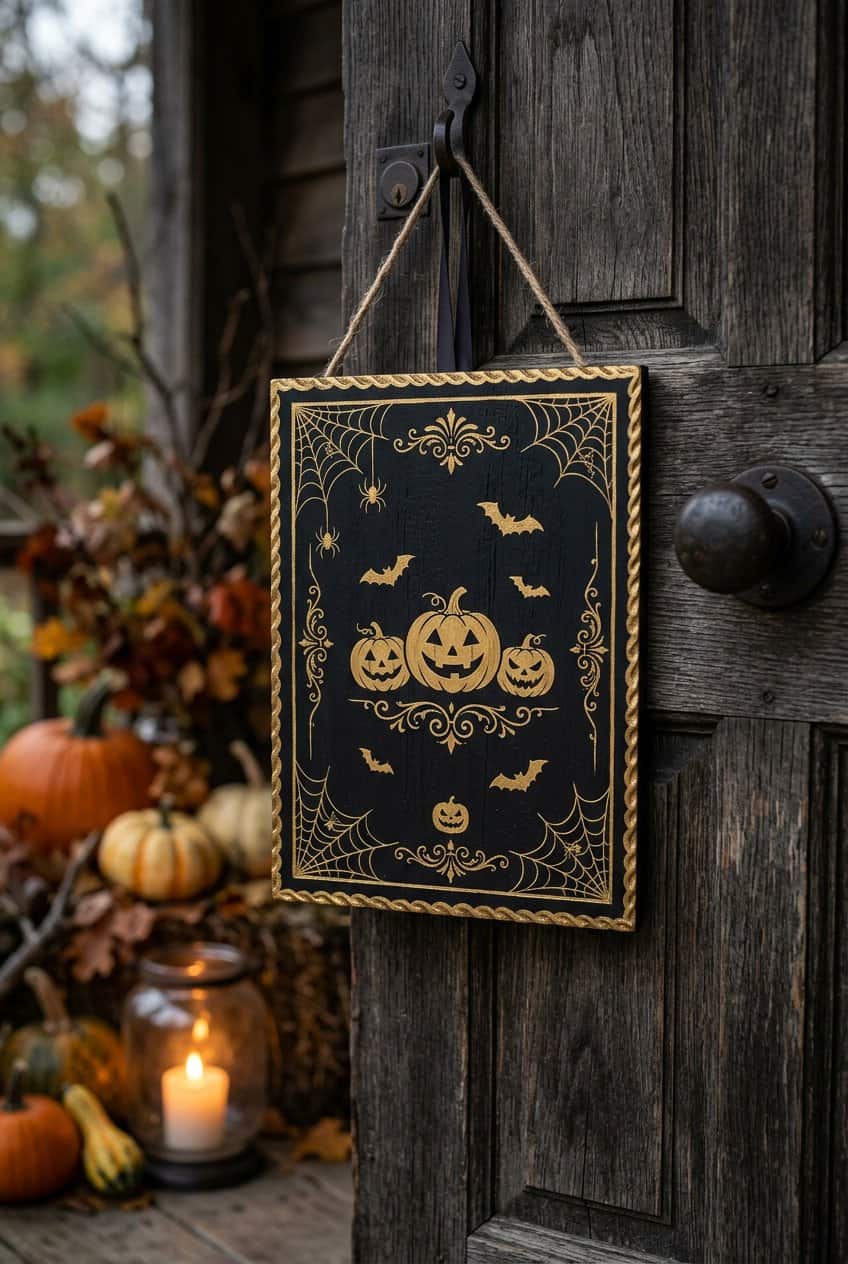 13 Halloween Door Hanger Ideas For Spooky Entries