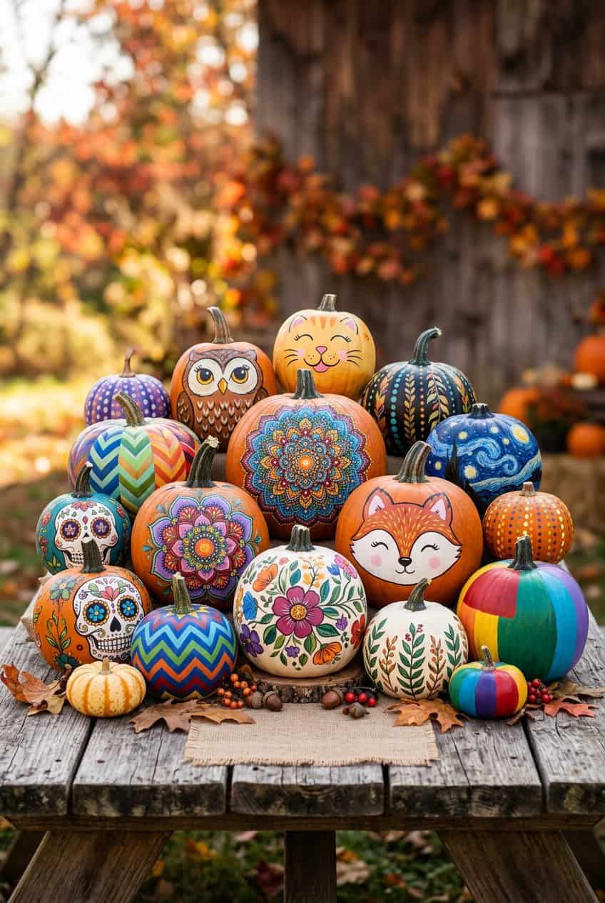 10 Unique Pumpkin Painting Ideas for Fall Decor