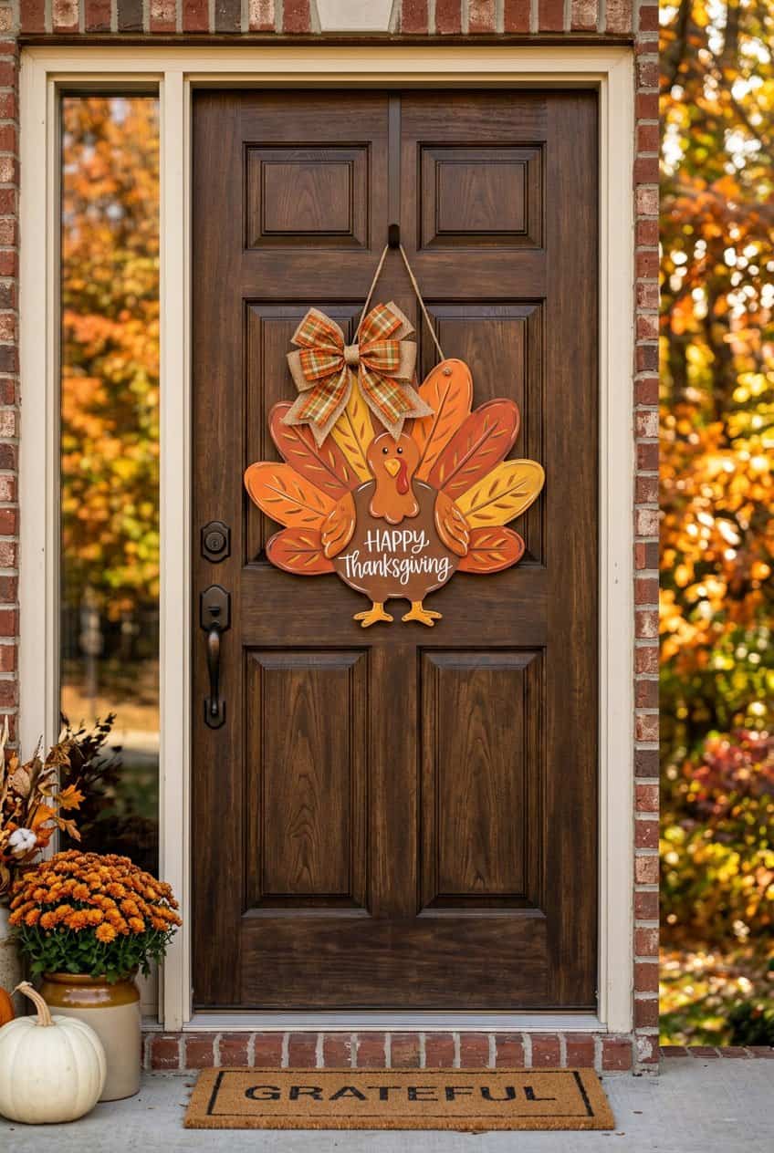 10 Thanksgiving Door Hanger Ideas to Welcome Guests