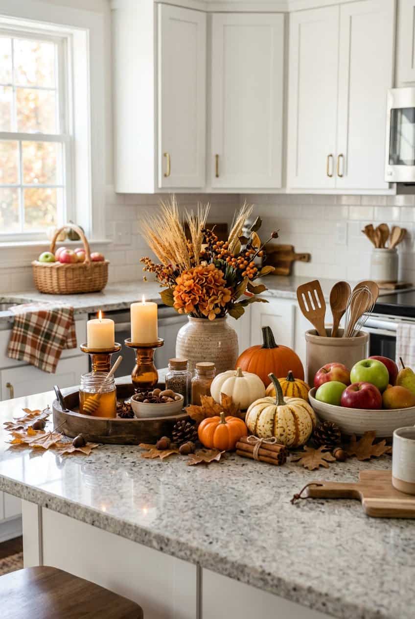 18 Fall Kitchen Countertop Decor Ideas for Cozy Style