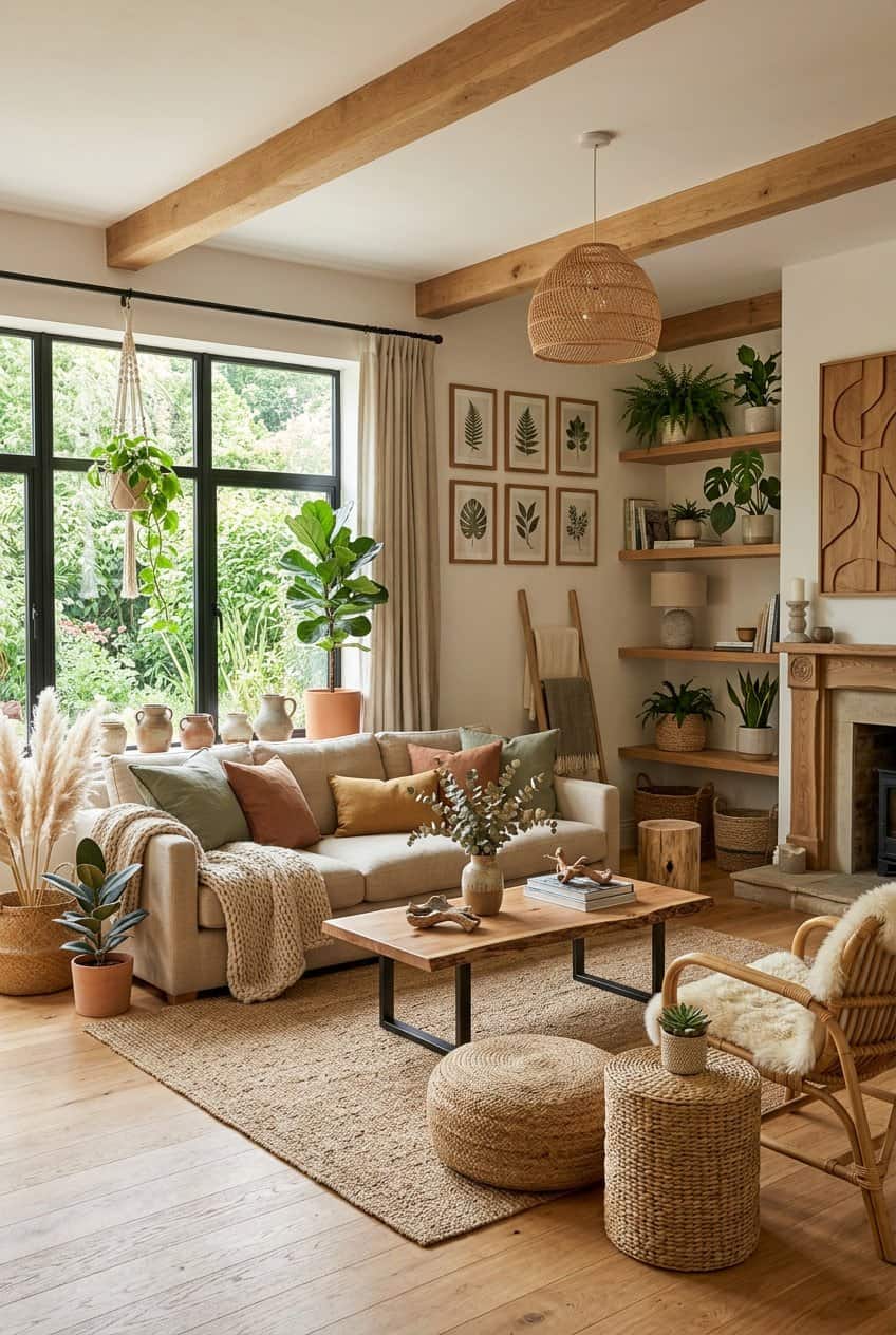 20 Nature-Inspired Living Room Decor Ideas