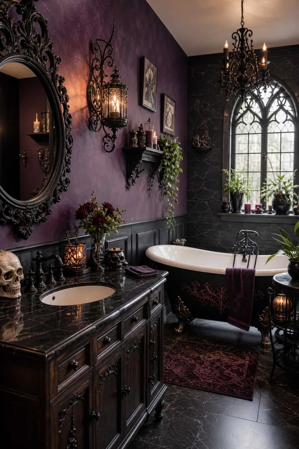 17 Whimsigoth Bathroom Ideas For A Moody Retreat