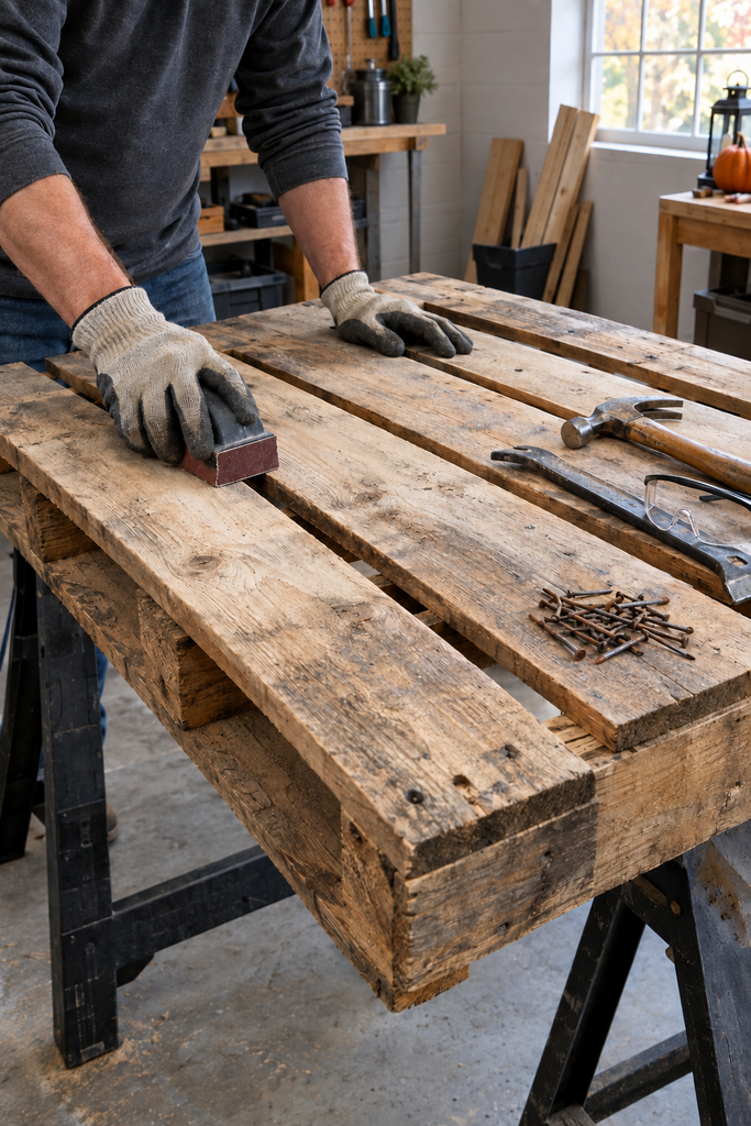 Preparing a Salvaged Pallet