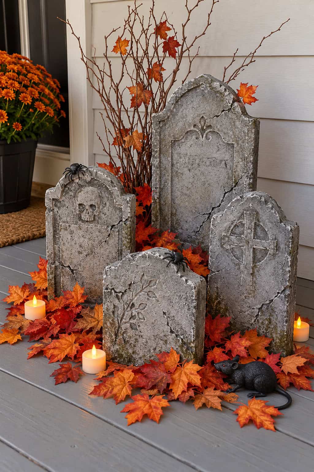 How to Make a Spooky Halloween Tombstone Graveyard