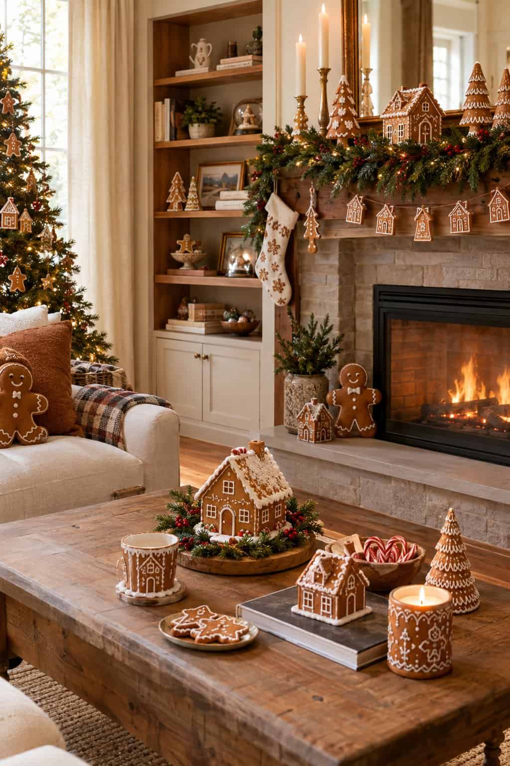 20 Gingerbread-Inspired House Decor Ideas for Christmas