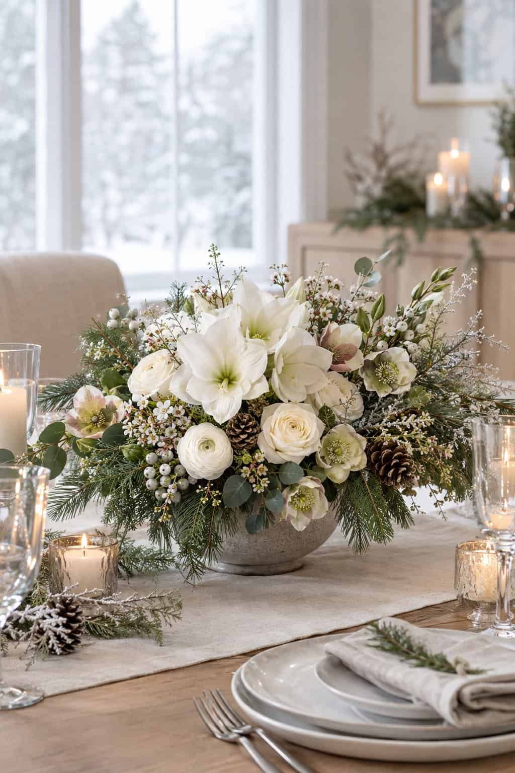 20 Winter Floral Centerpiece Ideas for Cozy Tables